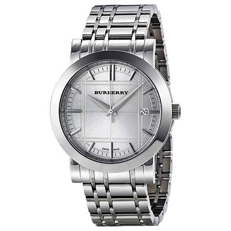 burberry women's stainless steel watch|burberry watch men's.